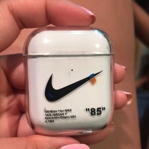 Clear custom off white AirPod case